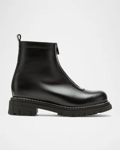 La Canadienne Deon Genuine Shearling Waterproof Bootie In Black