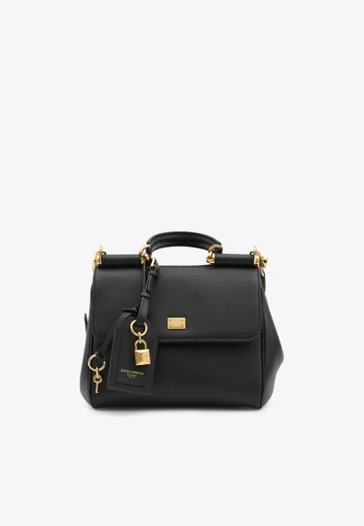 Dolce & Gabbana My Sicily Calf Leather Top Handle Bag