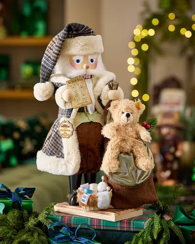 Steinbach X Steiff Santa Comes Around Part 3 Nutcracker In Brown