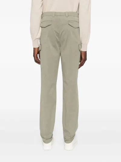 Brunello Cucinelli Cotton Cargo Trousers With Side And Back Pockets In Gold