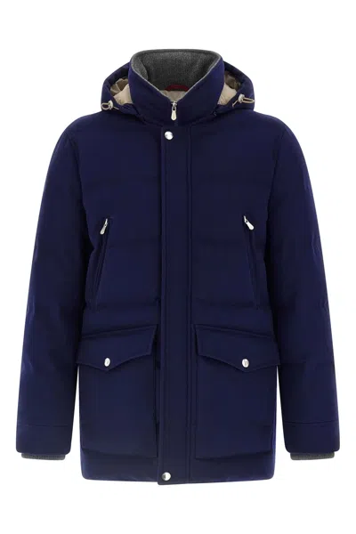 Brunello Cucinelli Padded Jacket In Blue