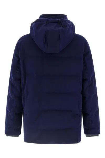 Brunello Cucinelli Padded Jacket In Blue