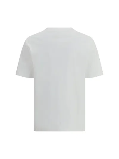Brunello Cucinelli Cotton Anamnesis Print T-shirt In White