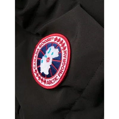 Canada Goose Hooded Quilted Jacket Long Sleeves In Black