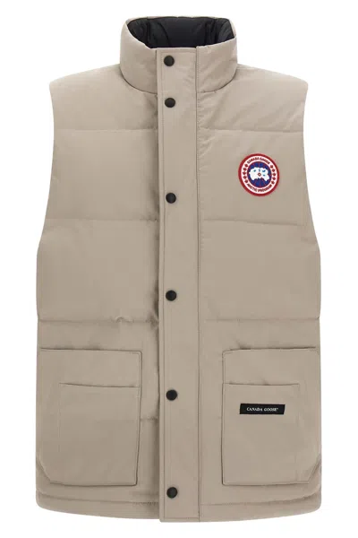 Canada Goose Freestyle Crew Quilted Padded Vest In Neutral