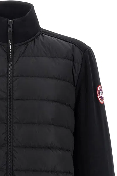 Canada Goose Wattierte Hybridge Huron Jacke Mit Reissverschluss In Black