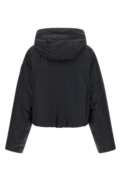 Canada Goose Hooded Jacket With Elasticated Cuffs And Pockets In Blue