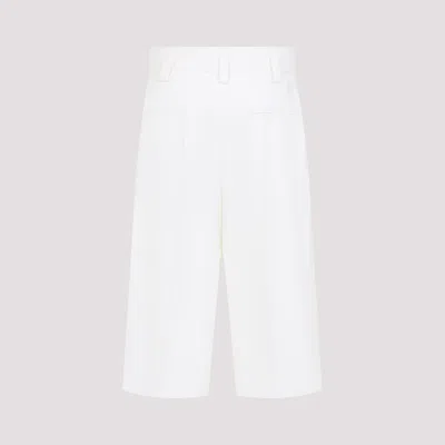Carven Double-pleats Bermuda Shorts In Multi