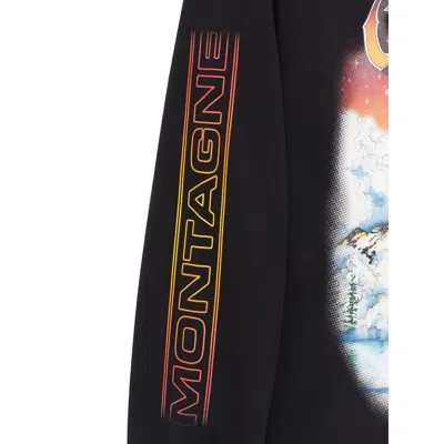 Casablanca Printed Long-sleeved T-shirt In Black