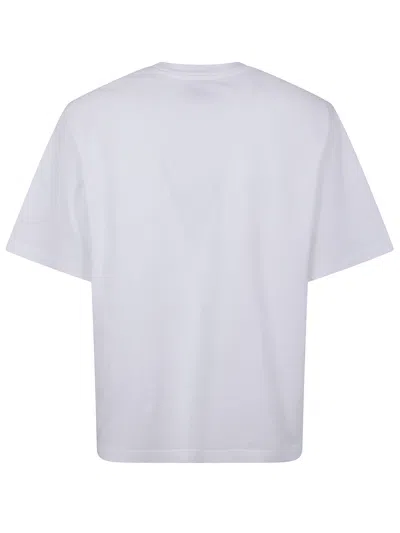 Casablanca Oversized T-shirt With Dragonfly Floral Print In White