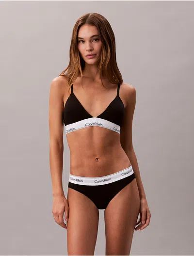 Calvin Klein Lightly Lined Triangle In Black