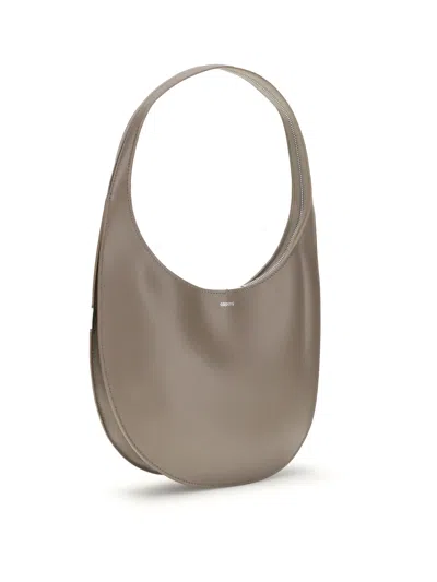 Coperni Medium Curved Shoulder Bag With Top Handle In Brown