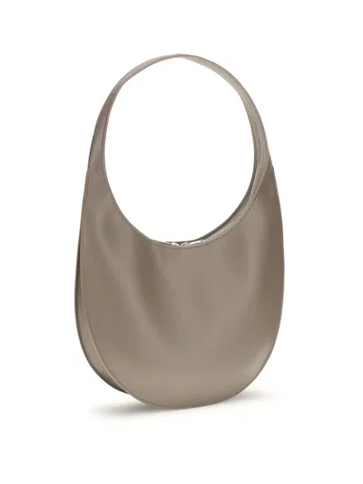 Coperni Medium Curved Shoulder Bag With Top Handle In Brown