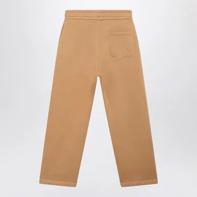 Ami Alexandre Mattiussi Ami Paris Camel Ami Paris De Coeur Joggers In Neutral