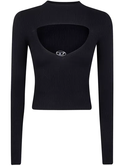 Diesel M-olina Black Jersey In Multi