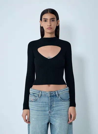 Diesel M-olina Black Jersey In Black
