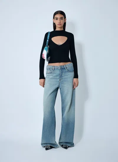 Diesel M-olina Black Jersey In Black