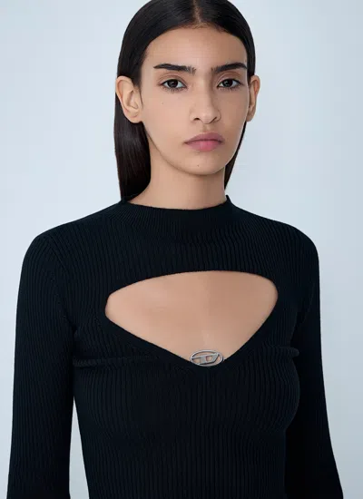 Diesel M-olina Black Jersey In Black