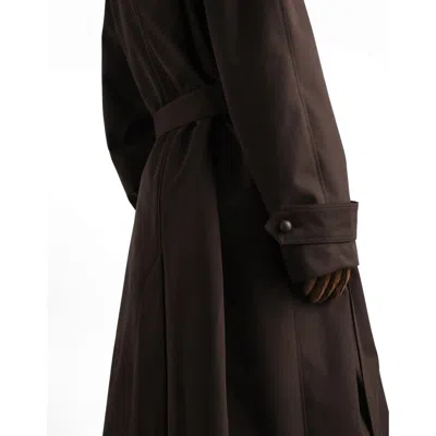 Dolce & Gabbana Double-breasted Belted Coat In Brown