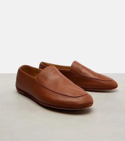 Loro Piana Women Anton Walk Leathr Loafers In Brown