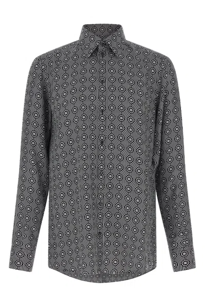 Dolce & Gabbana Private Wardrobe Long Sleeves Shirt In Gray