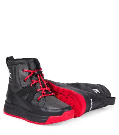 WHITNEY™皮革边饰靴子