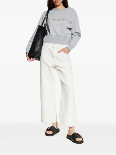 Allsaints Pearl Separo Sequin Sweatshirt In Gray