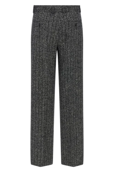 Dolce & Gabbana Women Striped Wool Pants In Multi