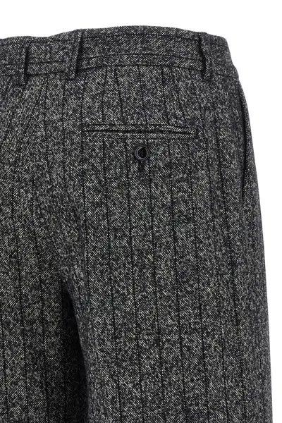 Dolce & Gabbana Women Striped Wool Pants In Multi