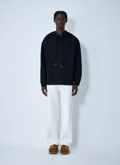 Dries Van Noten Drawstring Hooded Sweatshirt In Black