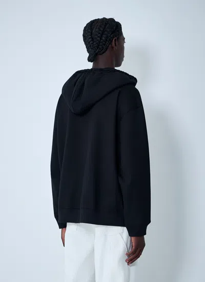 Dries Van Noten Drawstring Hooded Sweatshirt In Black