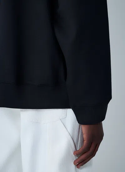 Dries Van Noten Drawstring Hooded Sweatshirt In Black
