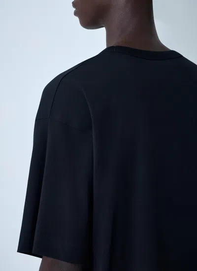Dries Van Noten Essential Black T-shirt Crafted From Premium Cotton In Black