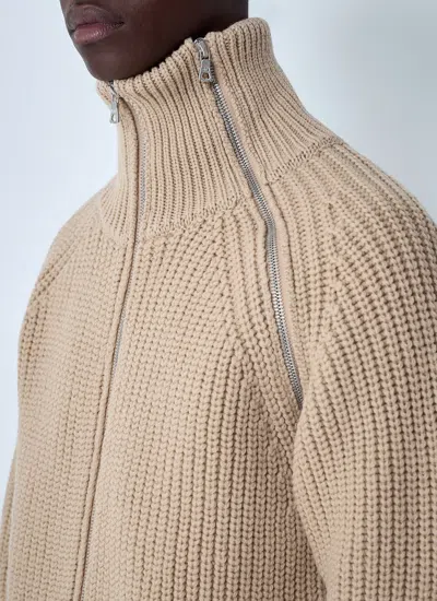 Dries Van Noten Men Knit Cardigan In Neutral