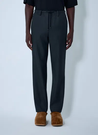Dries Van Noten Men Tailored Wool Pants In Green