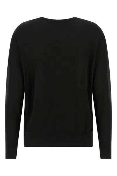 Dries Van Noten Tuomas V-neck Wool Sweater In Black
