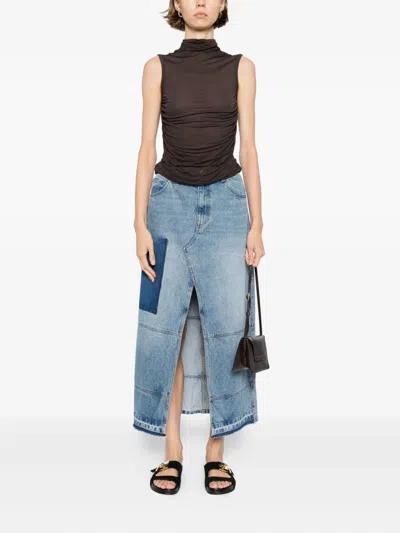 拼贴设计半身裙