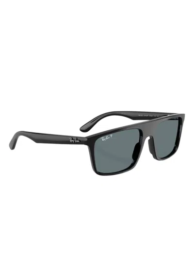 Ray Ban Ray-ban 55mm Polarized Square Sunglasses In Black