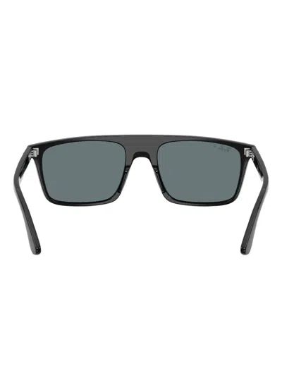 Ray Ban Ray-ban 55mm Polarized Square Sunglasses In Black