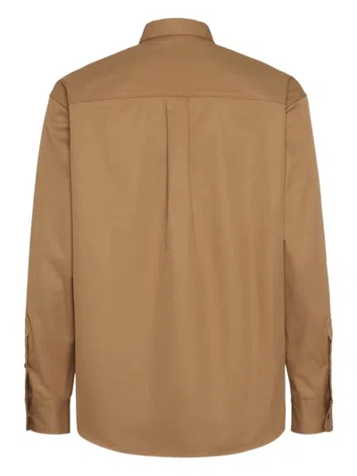 Dsquared2 Chest-pockets Button-up Shirt In Brown
