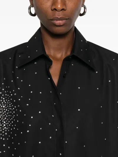 Giuseppe Di Morabito Embellished Poplin Shirt In Black