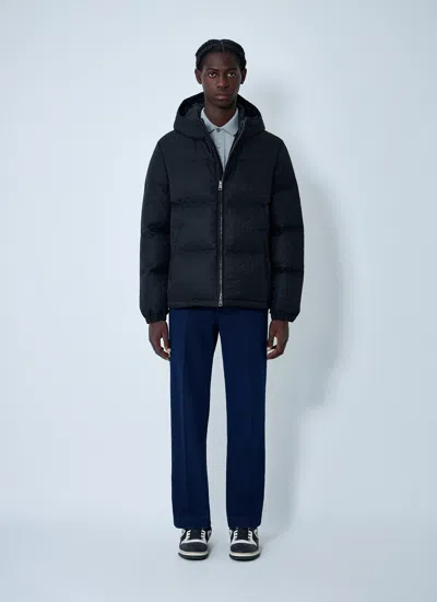 Gucci Down Jacket With Hood And Elastic Cuffs In Black