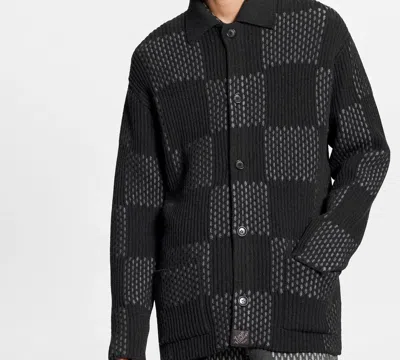 Pre-owned Louis Vuitton X Nigo Lv2 Series Giant Damier Ribbed Jacket For Unisex In Gray