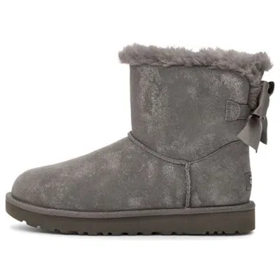 Ugg (wmns)  Mini Bailey Bow Glimmer Charcoal In Gray