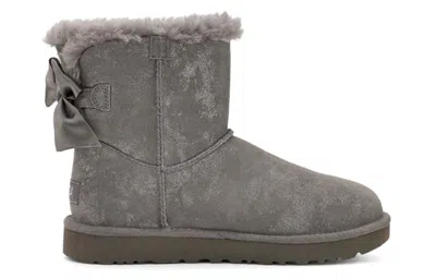 Ugg (wmns)  Mini Bailey Bow Glimmer Charcoal In Gray