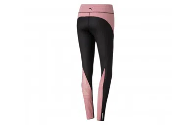 Puma (wmns)  Studio Lace High Waist 7/8 Leggings 'pink' In Black