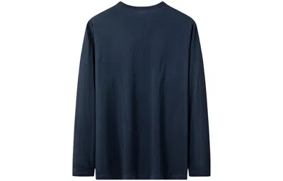 Timberland Brand Long Sleeve T-shirt 'navy' In Blue