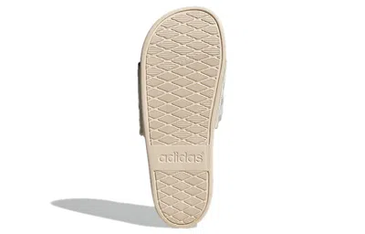 Adidas Originals (wmns) Adidas Adilette Comfort Slides 'halo Green Ivory' In Multi