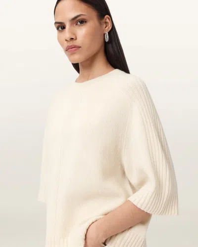Allsaints Nix Cashmere Relaxed T-shirt, In Neutral