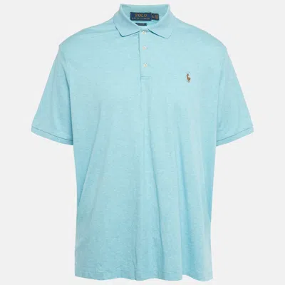 Pre-owned Polo Ralph Lauren Blue Jersey Classic Fit Polo T-shirt Xl